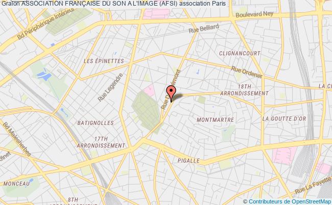 plan association Association FranÇaise Du Son A L'image (afsi) Paris