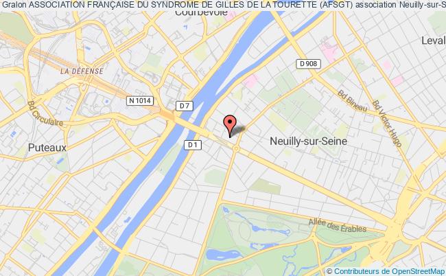 plan association Association FranÇaise Du Syndrome De Gilles De La Tourette (afsgt) Neuilly-sur-Seine