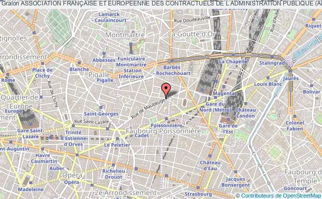 plan association Association FranÇaise Et Europeenne Des Contractuels De L Administration Publique (afecap) Paris 9e
