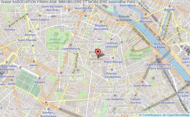 plan association Association Francaise Immobiliere Et Mobiliere Paris