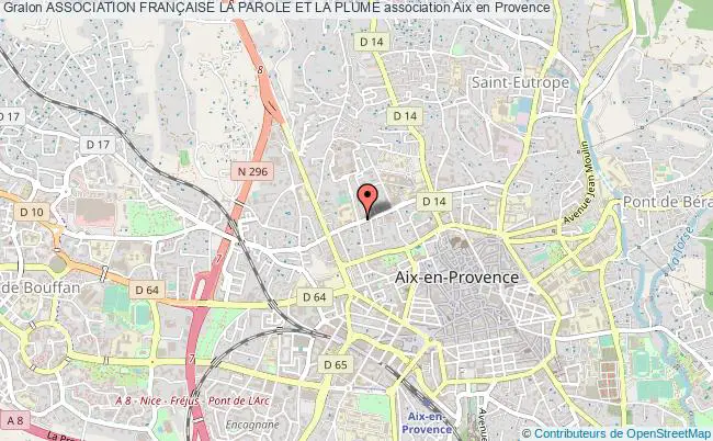 plan association Association FranÇaise La Parole Et La Plume Aix-en-Provence