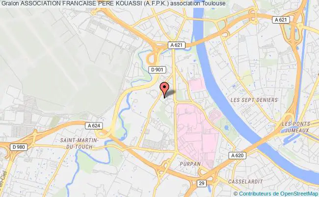 plan association Association Francaise Pere Kouassi (a.f.p.k.) Toulouse