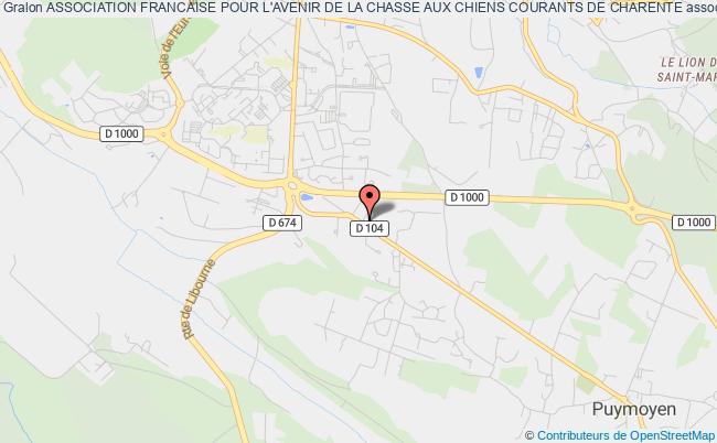 plan association Association Francaise Pour L'avenir De La Chasse Aux Chiens Courants De Charente Puymoyen