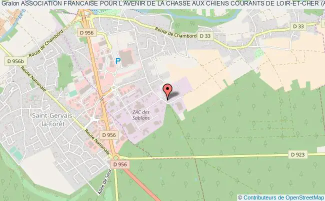 plan association Association Francaise Pour L'avenir De La Chasse Aux Chiens Courants De Loir-et-cher (afaccc 41) Vineuil cedex