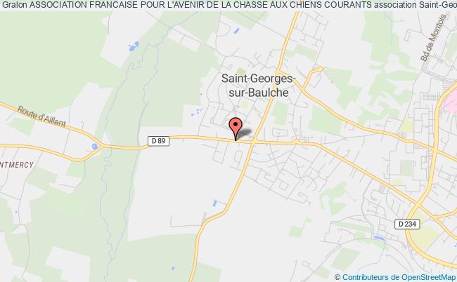 plan association Association Francaise Pour L'avenir De La Chasse Aux Chiens Courants Saint-Georges-sur-Baulche