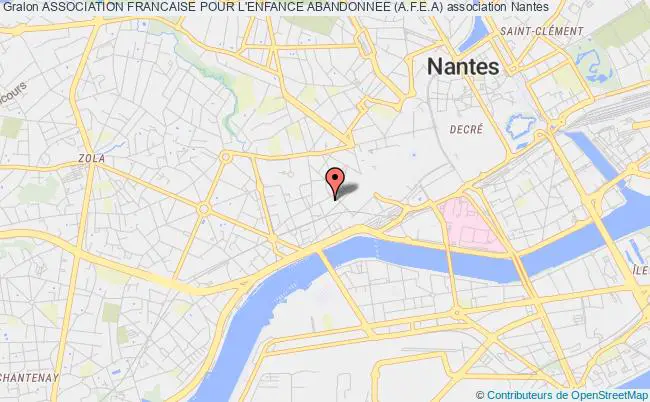 plan association Association Francaise Pour L'enfance Abandonnee (a.f.e.a) Nantes