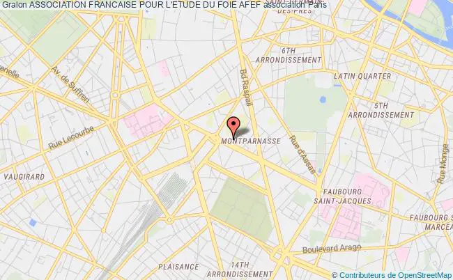 plan association Association Francaise Pour L'etude Du Foie Afef Paris 6e