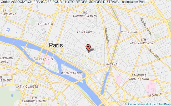 plan association Association Francaise Pour L'histoire Des Mondes Du Travail Paris
