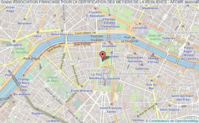 plan association Association Francaise Pour La Certification Des Metiers De La Resilience - Afcmr Paris