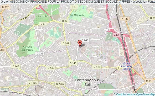 plan association Association Francaise Pour La Promotion Economique Et Sociale (afppes) Fontenay-sous-Bois