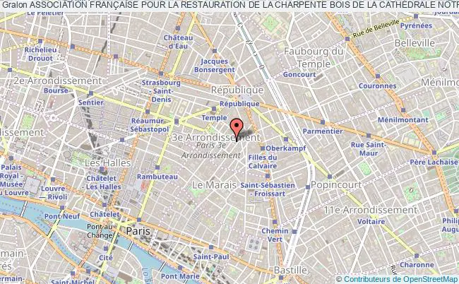 plan association Association FranÇaise Pour La Restauration De La Charpente Bois De La CathÉdrale Notre-dame De Paris Paris