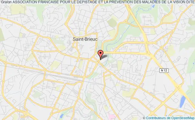 plan association Association Francaise Pour Le Depistage Et La Prevention Des Maladies De La Vision Dite "ophtabus National" Saint-Brieuc