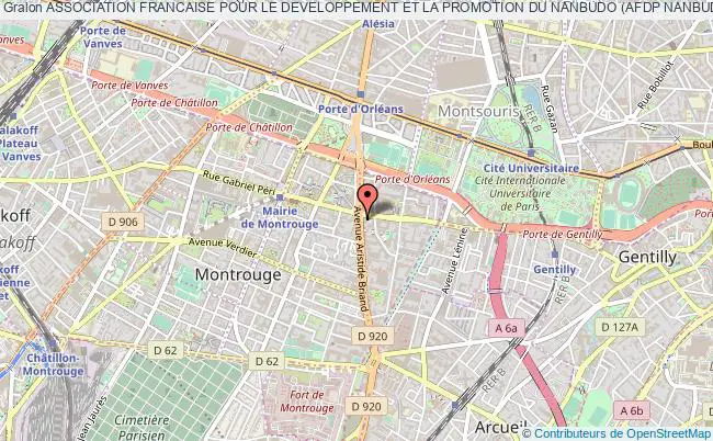 plan association Association Francaise Pour Le Developpement Et La Promotion Du Nanbudo (afdp Nanbudo) Montrouge