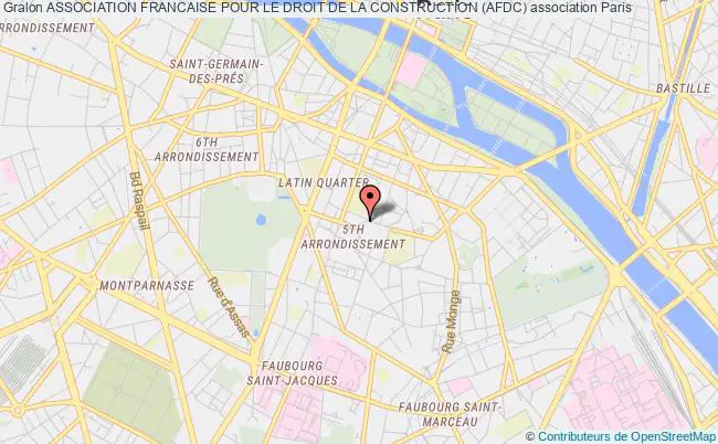 plan association Association Francaise Pour Le Droit De La Construction (afdc) Paris