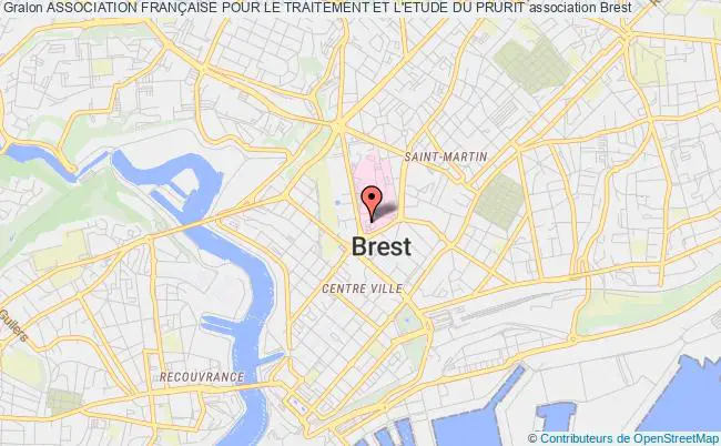 plan association Association FranÇaise Pour Le Traitement Et L'etude Du Prurit Brest