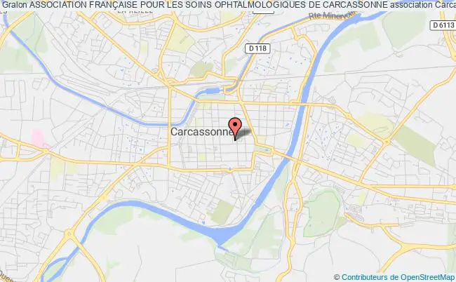 plan association Association FranÇaise Pour Les Soins Ophtalmologiques De Carcassonne Carcassonne