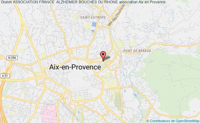 plan association Association France  Alzheimer Bouches Du Rhone Aix-en-Provence