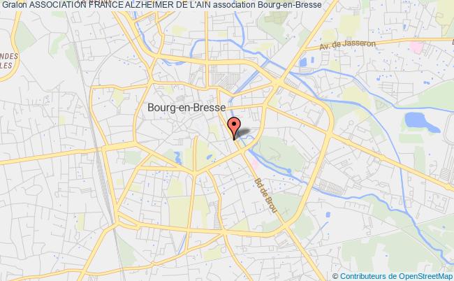 plan association Association France Alzheimer De L'ain Bourg-en-Bresse
