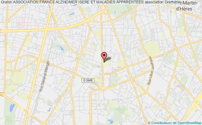 plan association Association France Alzheimer Isere Et Maladies Apparentees Grenoble
