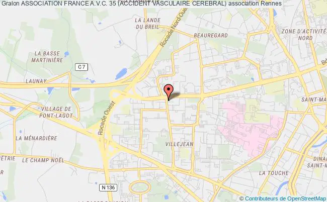 plan association Association France A.v.c. 35 (accident Vasculaire Cerebral) Rennes