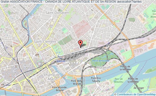 plan association Association France - Canada De Loire Atlantique Et De Sa Region Nantes
