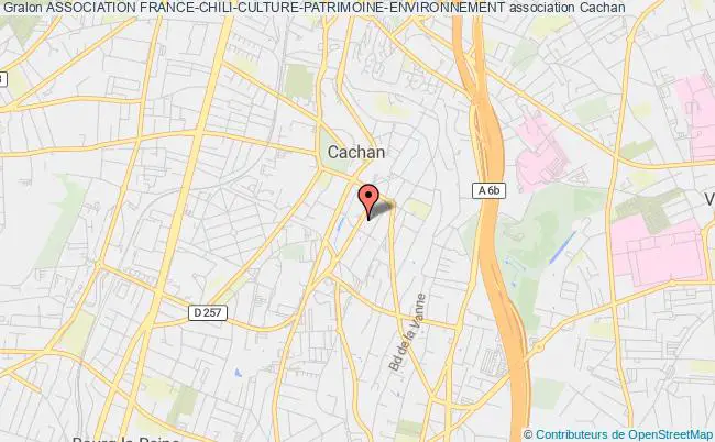 plan association Association France-chili-culture-patrimoine-environnement Cachan