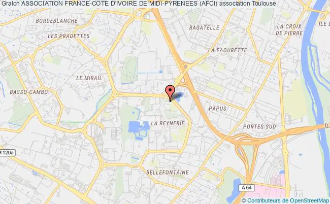 plan association Association France-cote D'ivoire De Midi-pyrenees (afci) Toulouse