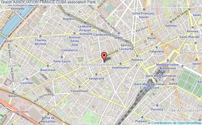 plan association Association France-cuba Paris