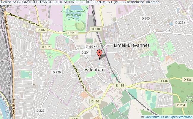 plan association Association France Education Et Developpement (afed) Valenton