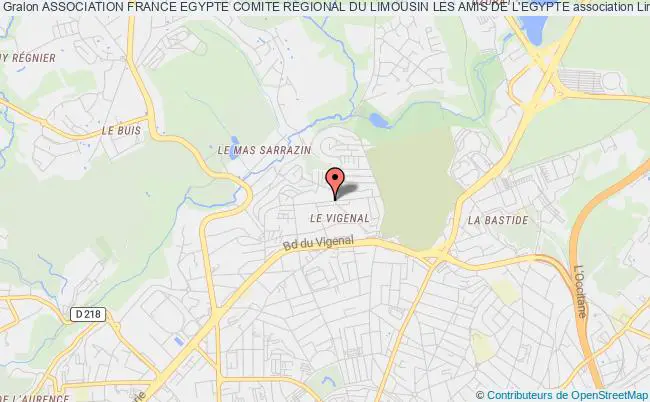 plan association Association France Egypte Comite Regional Du Limousin Les Amis De L'egypte Limoges