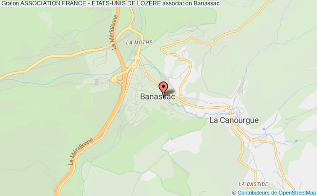 plan association Association France - Etats-unis De LozÈre Banassac-Canilhac