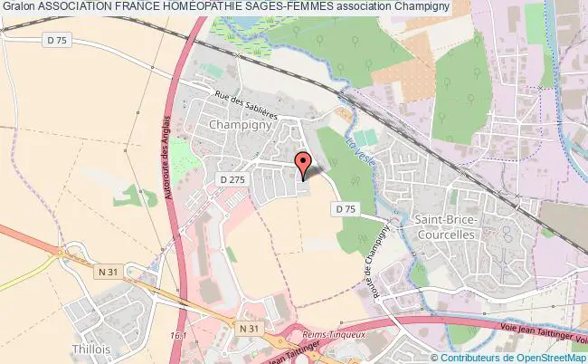 plan association Association France HomÉopathie Sages-femmes Champigny