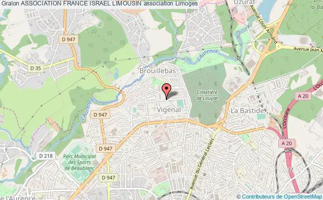 plan association Association France Israel Limousin Limoges