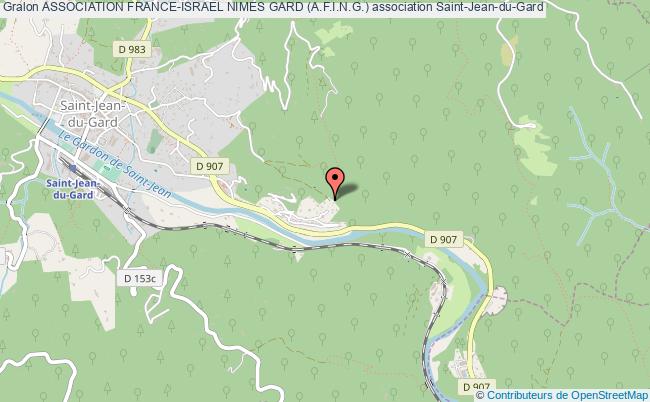 plan association Association France-israel Nimes Gard (a.f.i.n.g.) Saint-Jean-du-Gard