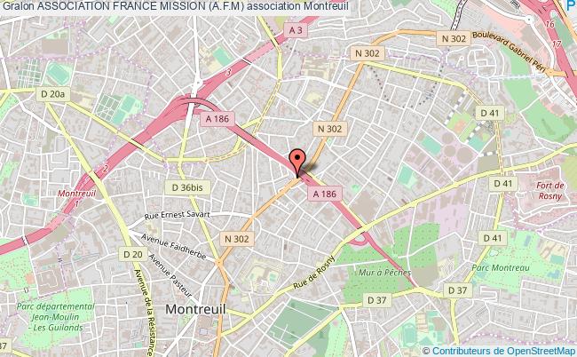 plan association Association France Mission (a.f.m) Montreuil