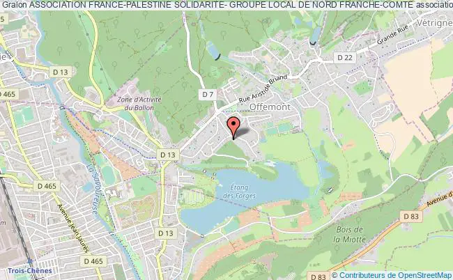 ASSOCIATION FRANCE-PALESTINE SOLIDARITE- GROUPE LOCAL DE NORD FRANCHE-COMTE