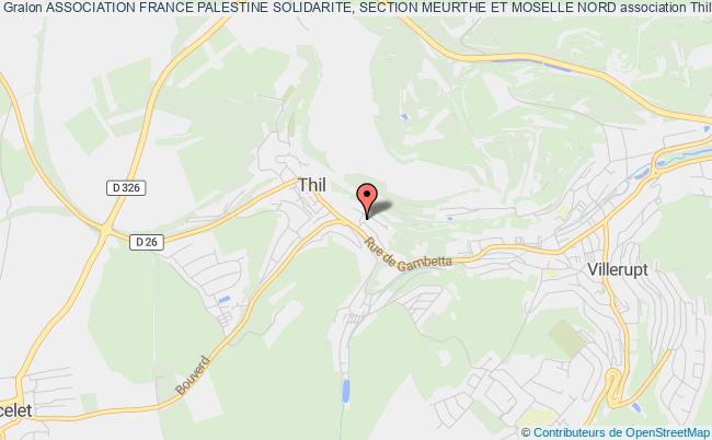 ASSOCIATION FRANCE PALESTINE SOLIDARITE, SECTION MEURTHE ET MOSELLE NORD