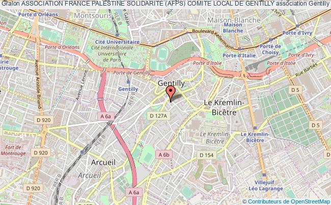 plan association Association France Palestine Solidarite (afps) Comite Local De Gentilly Gentilly