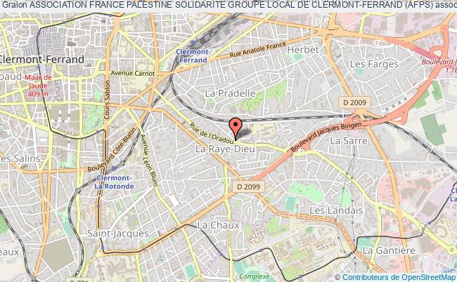plan association Association France Palestine Solidarite Groupe Local De Clermont-ferrand (afps) Clermont-Ferrand