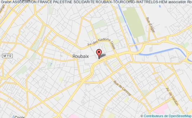 plan association Association France Palestine Solidarite Roubaix-tourcoing-wattrelos-hem Roubaix