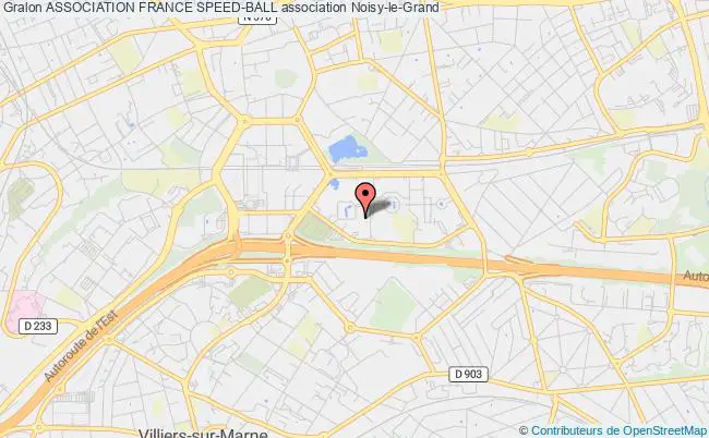 plan association Association France Speed-ball Noisy-le-Grand