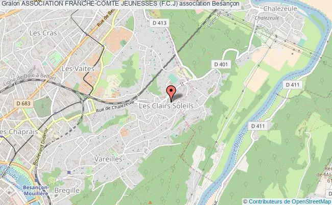 plan association Association Franche-comte Jeunesses (f.c.j) Besançon