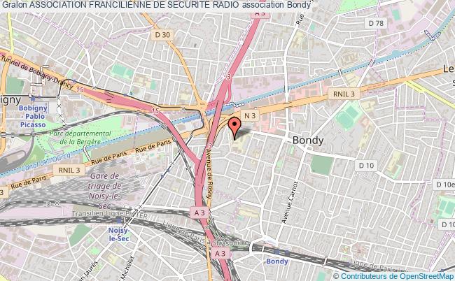 plan association Association Francilienne De Securite Radio Bondy
