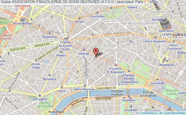 plan association Association Francilienne De Soins Dentaires (a.f.s.d.) Paris