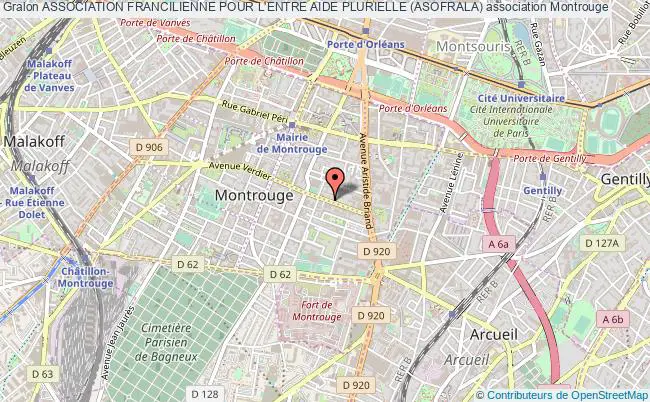 plan association Association Francilienne Pour L'entre Aide Plurielle (asofrala) Montrouge