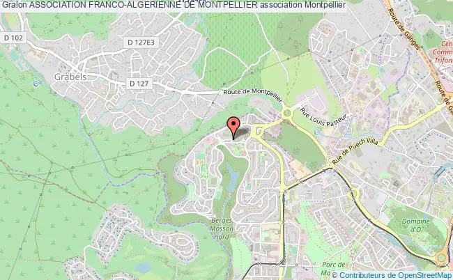 plan association Association Franco-algerienne De Montpellier Montpellier
