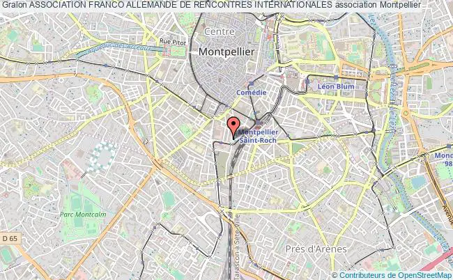 plan association Association Franco Allemande De Rencontres Internationales Montpellier