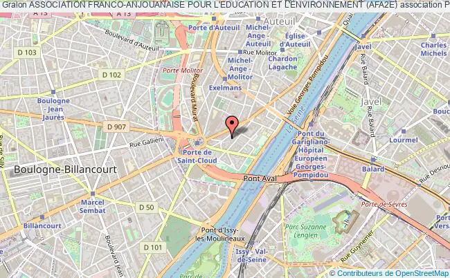 plan association Association Franco-anjouanaise Pour L'education Et L'environnement (afa2e) Paris 16e