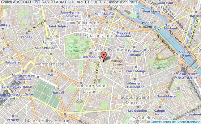 plan association Association Franco Asiatique Art Et Culture Paris