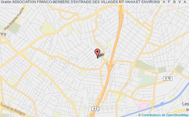 plan association Association Franco-berbere D'entraide Des Villages Ait-yahia Et Environs   A . F . B . V . A . Y Drancy